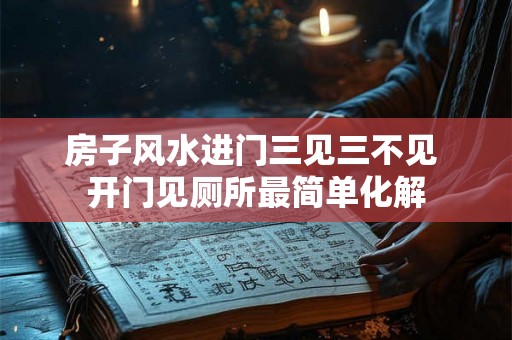 房子风水进门三见三不见 开门见厕所最简单化解 房子风水进门三见三不见 开门见厕所最简单化解