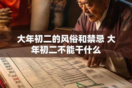 大年初二的风俗和禁忌 大年初二不能干什么 大年初二的风俗和禁忌 大年初二不能干什么
