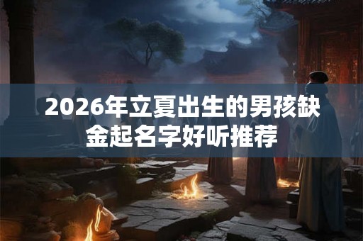 2026年立夏出生的男孩缺金起名字好听推荐 2026年立夏出生的男孩缺金起名字好听推荐
