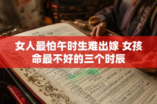 女人最怕午时生难出嫁 女孩命最不好的三个时辰 女人最怕午时生难出嫁 女孩命最不好的三个时辰
