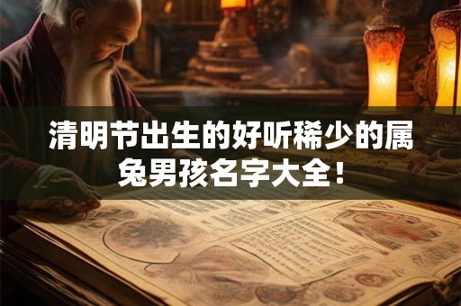 清明节出生的好听稀少的属兔男孩名字大全! 清明节出生的好听稀少的属兔男孩名字大全!