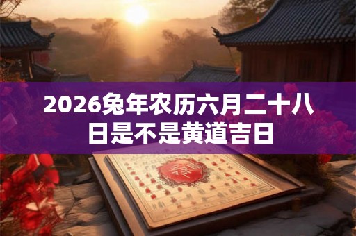 2026兔年农历六月二十八日是不是黄道吉日 2026兔年农历六月二十八日是不是黄道吉日