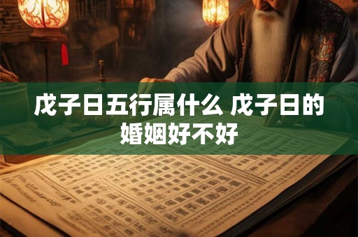 戊子日五行属什么 戊子日的婚姻好不好 戊子日五行属什么 戊子日的婚姻好不好
