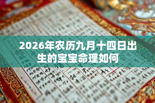 2026年农历九月十四日出生的宝宝命理如何 2026年农历九月十四日出生的宝宝命理如何