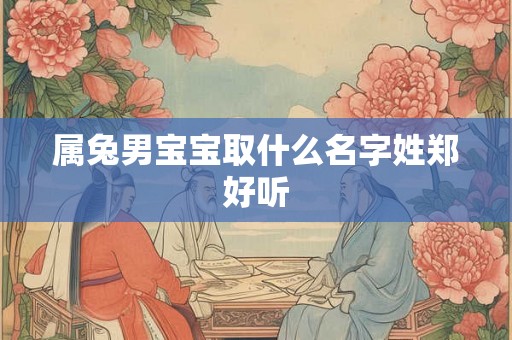 属兔男宝宝取什么名字姓郑好听 属兔男宝宝取什么名字姓郑好听