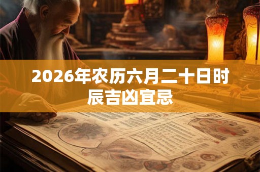 2026年农历六月二十日时辰吉凶宜忌 2026年农历六月二十日时辰吉凶宜忌
