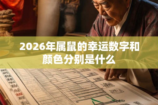 2026年属鼠的幸运数字和颜色分别是什么 2026年属鼠的幸运数字和颜色分别是什么