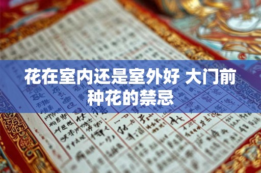 花在室内还是室外好 大门前种花的禁忌 花在室内还是室外好 大门前种花的禁忌