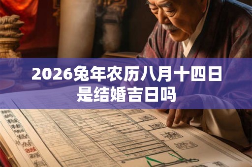 2026兔年农历八月十四日是结婚吉日吗 2026兔年农历八月十四日是结婚吉日吗