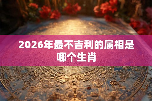 2026年最不吉利的属相是哪个生肖 2026年最不吉利的属相是哪个生肖