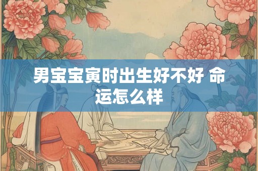 男宝宝寅时出生好不好 命运怎么样 男宝宝寅时出生好不好 命运怎么样