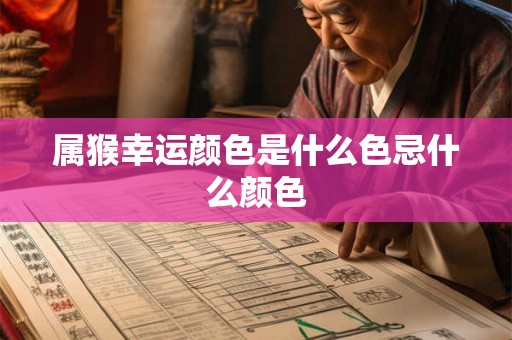 属猴幸运颜色是什么色忌什么颜色 属猴幸运颜色是什么色忌什么颜色