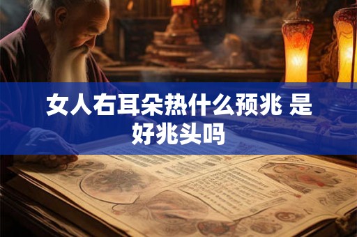 女人右耳朵热什么预兆 是好兆头吗 女人右耳朵热什么预兆 是好兆头吗