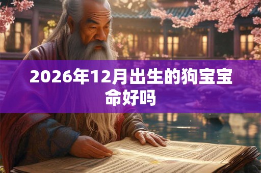 2026年12月出生的狗宝宝命好吗