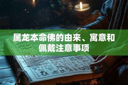 属龙本命佛的由来、寓意和佩戴注意事项 属龙本命佛的由来、寓意和佩戴注意事项