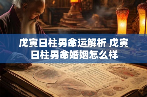 戊寅日柱男命运解析 戊寅日柱男命婚姻怎么样 戊寅日柱男命运解析 戊寅日柱男命婚姻怎么样
