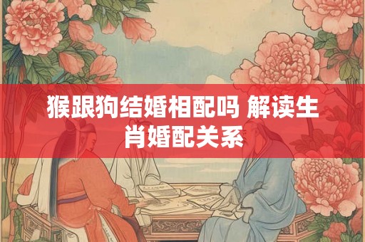 猴跟狗结婚相配吗 解读生肖婚配关系 猴跟狗结婚相配吗 解读生肖婚配关系