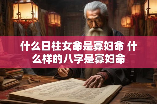什么日柱女命是寡妇命 什么样的八字是寡妇命 什么日柱女命是寡妇命 什么样的八字是寡妇命