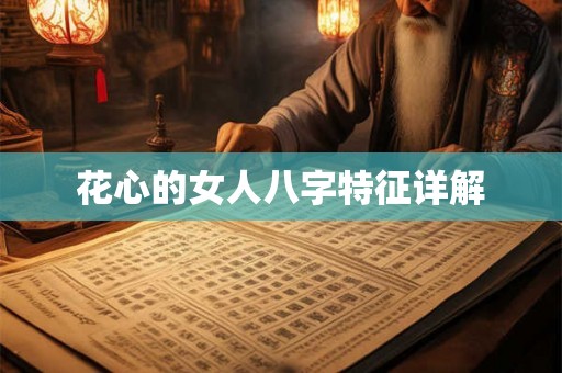 花心的女人八字特征详解