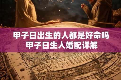 甲子日出生的人都是好命吗 甲子日生人婚配详解 甲子日出生的人都是好命吗 甲子日生人婚配详解