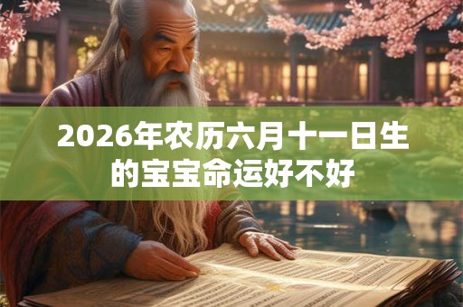 2026年农历六月十一日生的宝宝命运好不好 2026年农历六月十一日生的宝宝命运好不好