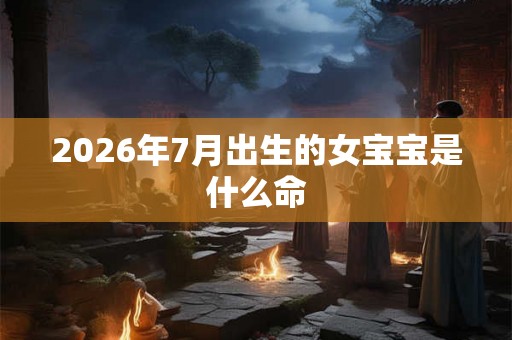 2026年7月出生的女宝宝是什么命