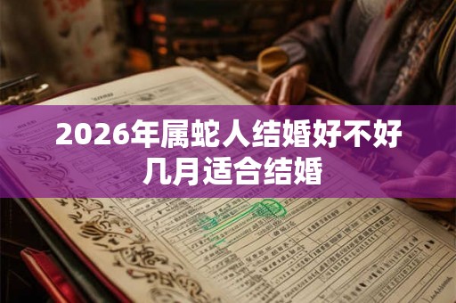 2026年属蛇人结婚好不好 几月适合结婚 2026年属蛇人结婚好不好 几月适合结婚