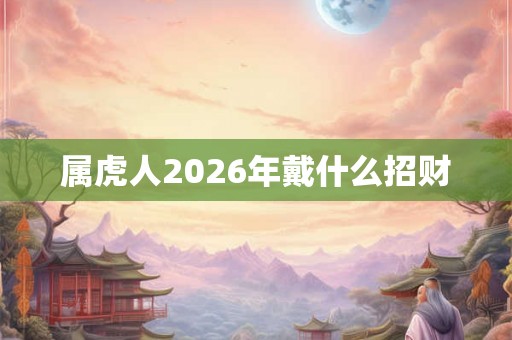 属虎人2026年戴什么招财 属虎人2026年戴什么招财