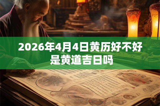 2026年4月4日黄历好不好 是黄道吉日吗 2026年4月4日黄历好不好 是黄道吉日吗
