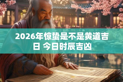 2026年惊蛰是不是黄道吉日 今日时辰吉凶 2026年惊蛰是不是黄道吉日 今日时辰吉凶