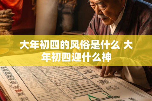 大年初四的风俗是什么 大年初四迎什么神 大年初四的风俗是什么 大年初四迎什么神