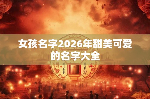 女孩名字2026年甜美可爱的名字大全