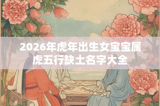 2026年虎年出生女宝宝属虎五行缺土名字大全 2026年虎年出生女宝宝属虎五行缺土名字大全