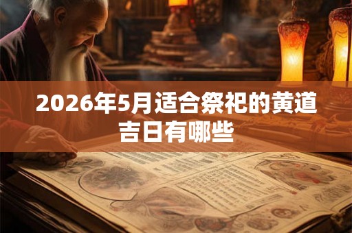 2026年5月适合祭祀的黄道吉日有哪些 2026年5月适合祭祀的黄道吉日有哪些