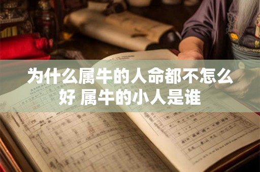 为什么属牛的人命都不怎么好 属牛的小人是谁 为什么属牛的人命都不怎么好 属牛的小人是谁