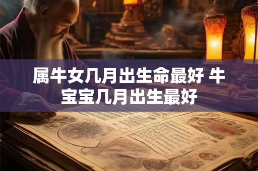 属牛女几月出生命最好 牛宝宝几月出生最好 属牛女几月出生命最好 牛宝宝几月出生最好