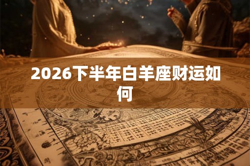 2026下半年白羊座财运如何