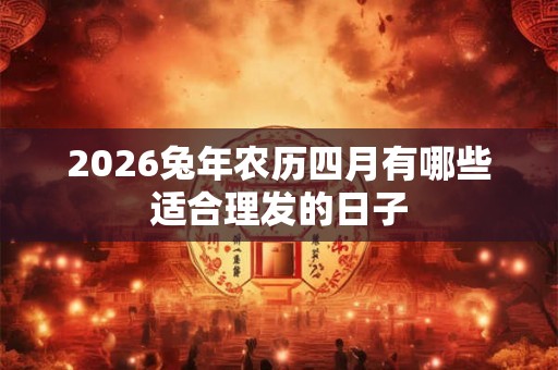 2026兔年农历四月有哪些适合理发的日子 2026兔年农历四月有哪些适合理发的日子