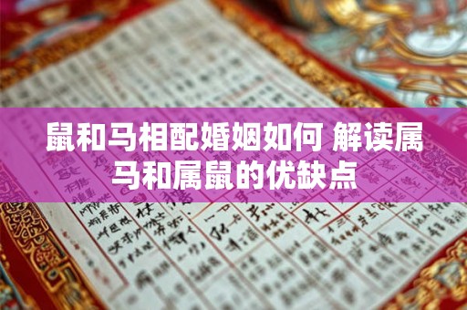 鼠和马相配婚姻如何 解读属马和属鼠的优缺点 鼠和马相配婚姻如何 解读属马和属鼠的优缺点