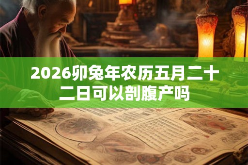 2026卯兔年农历五月二十二日可以剖腹产吗 2026卯兔年农历五月二十二日可以剖腹产吗