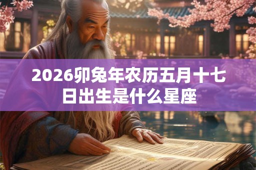 2026卯兔年农历五月十七日出生是什么星座 2026卯兔年农历五月十七日出生是什么星座