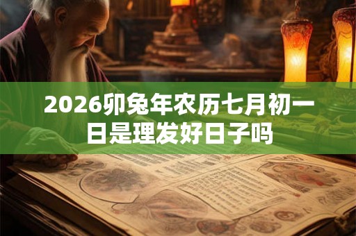 2026卯兔年农历七月初一日是理发好日子吗 2026卯兔年农历七月初一日是理发好日子吗