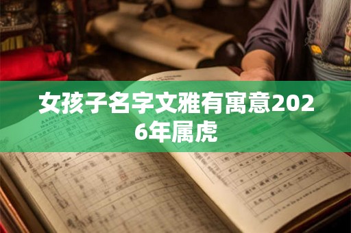 女孩子名字文雅有寓意2026年属虎 女孩子名字文雅有寓意2026年属虎