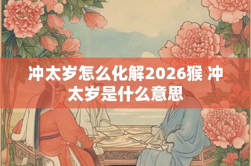 冲太岁怎么化解2026猴 冲太岁是什么意思