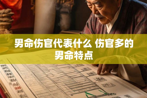 男命伤官代表什么 伤官多的男命特点 男命伤官代表什么 伤官多的男命特点