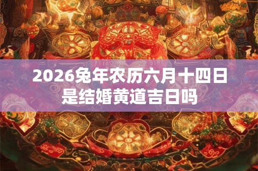 2026兔年农历六月十四日是结婚黄道吉日吗 2026兔年农历六月十四日是结婚黄道吉日吗