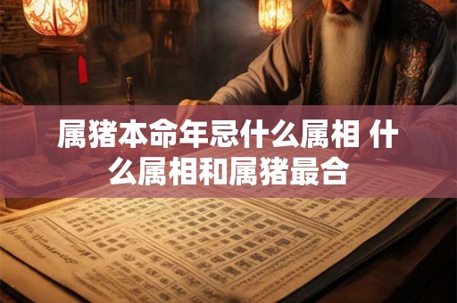 属猪本命年忌什么属相 什么属相和属猪最合 属猪本命年忌什么属相 什么属相和属猪最合