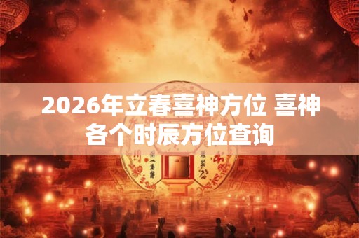 2026年立春喜神方位 喜神各个时辰方位查询 2026年立春喜神方位 喜神各个时辰方位查询