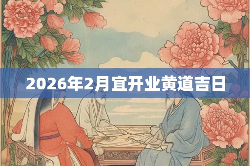 2026年2月宜开业黄道吉日 2026年2月宜开业黄道吉日