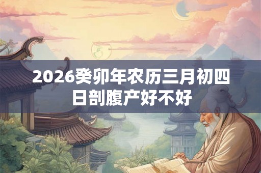 2026癸卯年农历三月初四日剖腹产好不好 2026癸卯年农历三月初四日剖腹产好不好